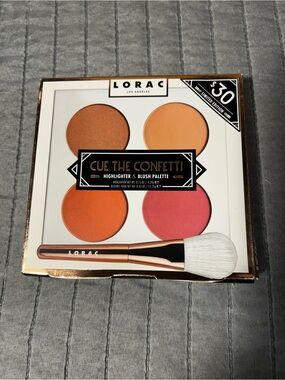 LORAC Cue The Confetti Blush & Highlighter Palette - Limited Edition